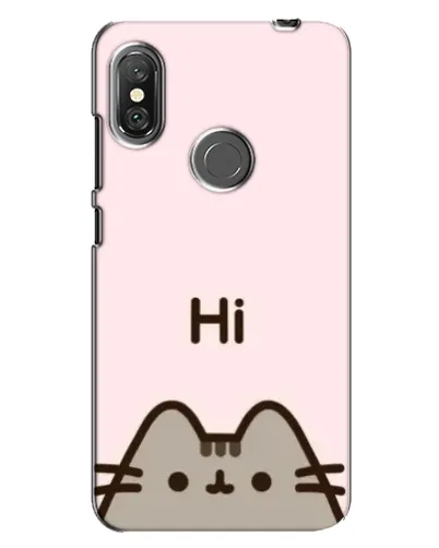 Чехол для Xiaomi Redmi Note 6 Pro с картинкой «Пушин говорит Hi»