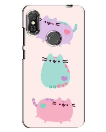 Чехол для Xiaomi Redmi Note 6 Pro с картинкой «Pusheen трио»