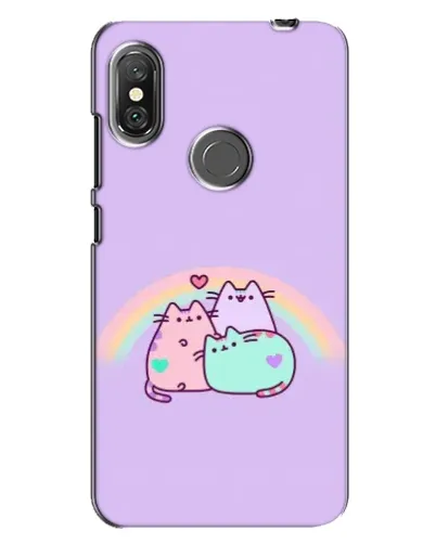 Чехол для Xiaomi Redmi Note 6 Pro с картинкой «Радужные Пушины»