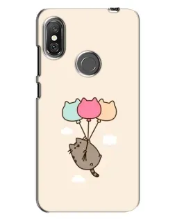 Чехол для Xiaomi Redmi Note 6 Pro с картинкой «Пушин на шариках»