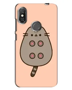 Чехол для Xiaomi Redmi Note 6 Pro с картинкой «Пушин пузиком кверху»