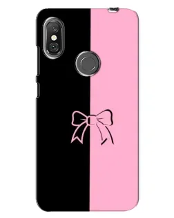 Чехол для Xiaomi Redmi Note 6 Pro с картинкой «Половинки банта»
