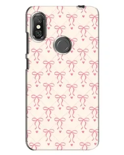 Чехол для Xiaomi Redmi Note 6 Pro с картинкой «Розовые бантики Coquette»