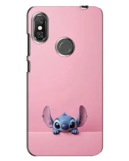 Чехол для Xiaomi Redmi Note 6 Pro с картинкой «Stitch выглядывает»