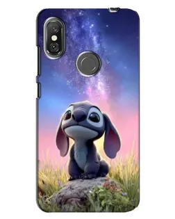 Чехол для Xiaomi Redmi Note 6 Pro с картинкой «Стич на рассвете»