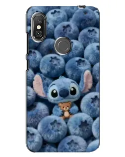 Чехол для Xiaomi Redmi Note 6 Pro с картинкой «Стич и голубика»