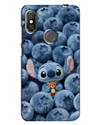 Чехол для Xiaomi Redmi Note 6 Pro с картинкой «Стич и голубика»