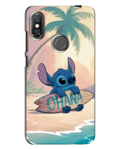 Чехол для Xiaomi Redmi Note 6 Pro с картинкой «Стич на серфе»