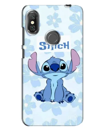Чехол для Xiaomi Redmi Note 6 Pro с картинкой «Stitch среди цветов»