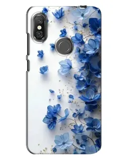 Чохол для Xiaomi Redmi Note 6 Pro з картинкою «Блакитний квітковий каскад» Чохол для Xiaomi Redmi Note 6 Pro з картинкою «Блакитний квітковий каскад»