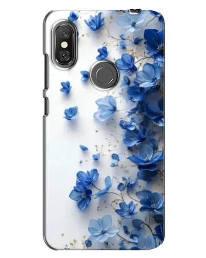 Чехол для Xiaomi Redmi Note 6 Pro с картинкой «Голубой цветочный каскад» Чехол для Xiaomi Redmi Note 6 Pro с картинкой «Голубой цветочный каскад»