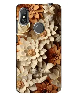 Чохол для Xiaomi Redmi Note 6 Pro з картинкою «Бежевий флористичний декор» Чохол для Xiaomi Redmi Note 6 Pro з картинкою «Бежевий флористичний декор»