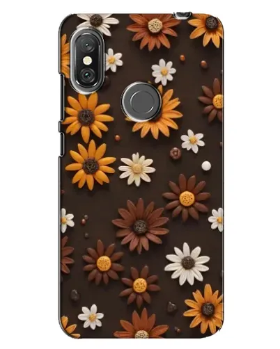 Чехол для Xiaomi Redmi Note 6 Pro с картинкой «Узор из маленьких подсолнухов» Чехол для Xiaomi Redmi Note 6 Pro с картинкой «Узор из маленьких подсолнухов»