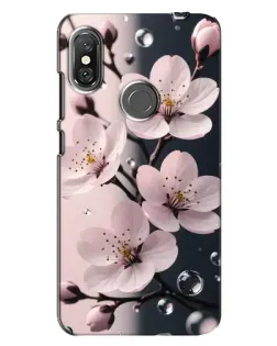 Чохол для Xiaomi Redmi Note 6 Pro з картинкою «Ніжня сакура та краплі» Чохол для Xiaomi Redmi Note 6 Pro з картинкою «Ніжня сакура та краплі»