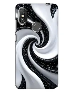 Чохол для Xiaomi Redmi Note 6 Pro з картинкою «Чорно-біла спіраль» Чохол для Xiaomi Redmi Note 6 Pro з картинкою «Чорно-біла спіраль»