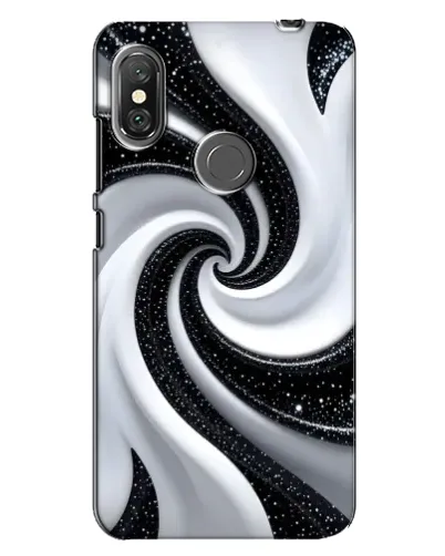 Чехол для Xiaomi Redmi Note 6 Pro с картинкой «Черно-белая спираль» Чехол для Xiaomi Redmi Note 6 Pro с картинкой «Черно-белая спираль»