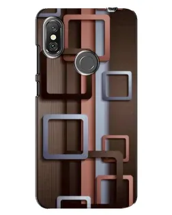 Чохол для Xiaomi Redmi Note 6 Pro з картинкою «Коричневі об'ємні квадрати» Чохол для Xiaomi Redmi Note 6 Pro з картинкою «Коричневі об'ємні квадрати»
