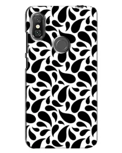 Чехол для Xiaomi Redmi Note 6 Pro с картинкой «Контрастные черные капли»