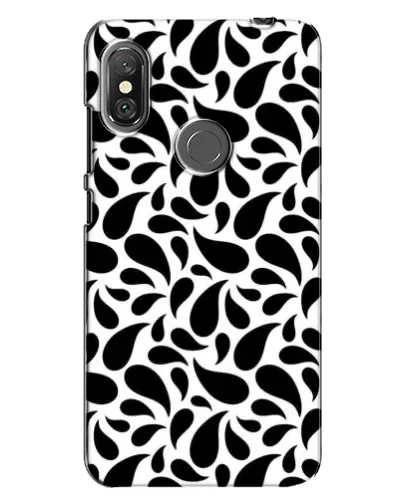 Чехол для Xiaomi Redmi Note 6 Pro с картинкой «Контрастные черные капли» Чехол для Xiaomi Redmi Note 6 Pro с картинкой «Контрастные черные капли»
