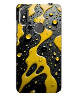 Чехол для Xiaomi Redmi Note 6 Pro с картинкой «Жидкое желтое золото»