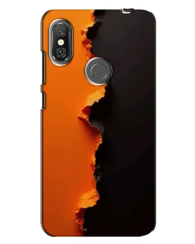 Чехол для Xiaomi Redmi Note 6 Pro с картинкой «Оранжевый разлом» Чехол для Xiaomi Redmi Note 6 Pro с картинкой «Оранжевый разлом»