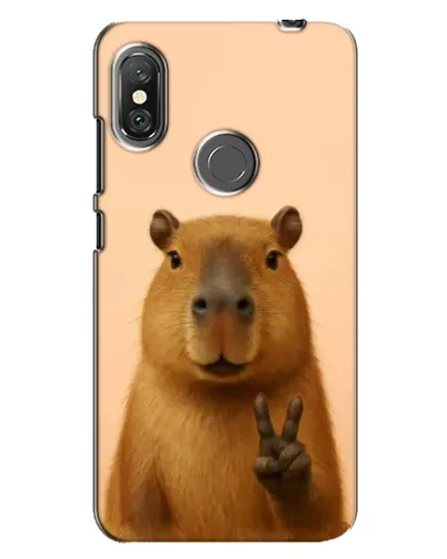Чехол для Xiaomi Redmi Note 6 Pro с картинкой «Капибара виктория»