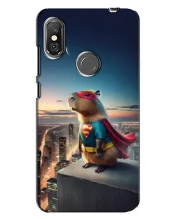 Чехол для Xiaomi Redmi Note 6 Pro с картинкой «Капи-мен супергерой»