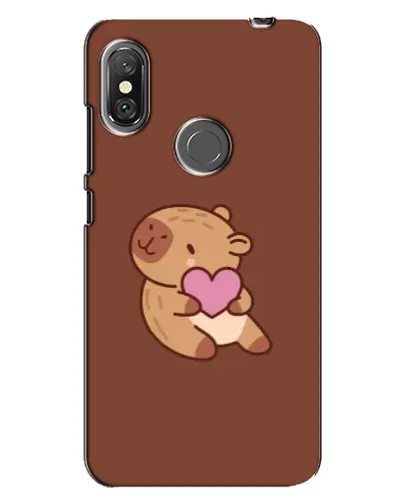 Чехол для Xiaomi Redmi Note 6 Pro с картинкой «Капибара с сердцем»
