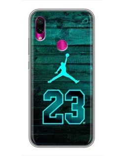 Чохол для Xiaomi Redmi Note 7 Pro з картинкою «Jordan Cyan 23»