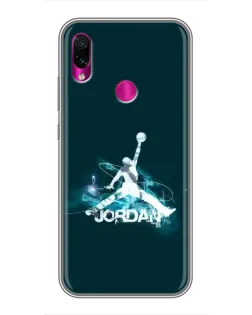 Чохол для Xiaomi Redmi Note 7 Pro з картинкою «Jordan Blue Fire»