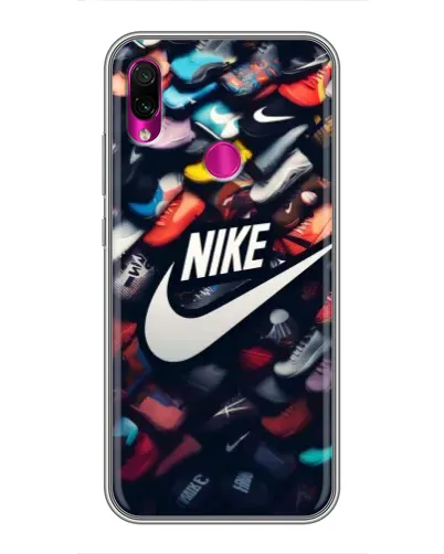 Чехол для Xiaomi Redmi Note 7 Pro с картинкой «Коллекция кроссовок Nike»