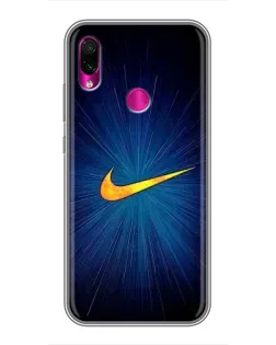 Чохол для Xiaomi Redmi Note 7 Pro з картинкою «Синій пульс Nike» Чохол для Xiaomi Redmi Note 7 Pro з картинкою «Синій пульс Nike»