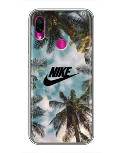 Чохол для Xiaomi Redmi Note 7 Pro з картинкою «Тропічний принт Nike» Чохол для Xiaomi Redmi Note 7 Pro з картинкою «Тропічний принт Nike»