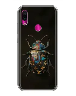 Чохол для Xiaomi Redmi Note 7 Pro з картинкою «LV — мармуровий принт»