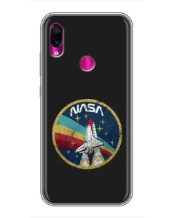 Чохол для Xiaomi Redmi Note 7 Pro з картинкою «NASA — емблема місії»