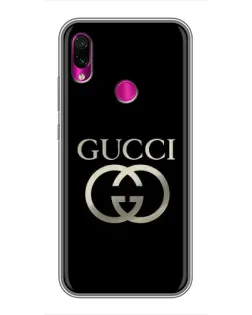 Чохол для Xiaomi Redmi Note 7 Pro з картинкою «Gucci — золото на чорному» Чохол для Xiaomi Redmi Note 7 Pro з картинкою «Gucci — золото на чорному»