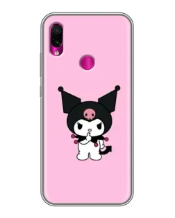 Чохол для Xiaomi Redmi Note 7 Pro з картинкою «Kuromi — рожева ніжність»