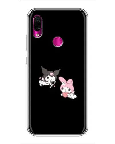 Чехол для Xiaomi Redmi Note 7 Pro с картинкой «My Melody и Kuromi»
