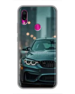 Чохол для Xiaomi Redmi Note 7 Pro з картинкою «BMW у вогнях міста»