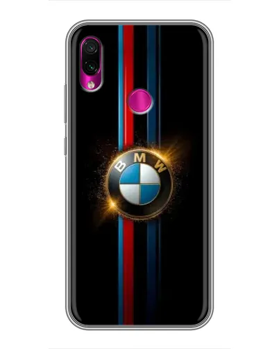 Чохол для Xiaomi Redmi Note 7 Pro з картинкою «BMW M-Power неон»