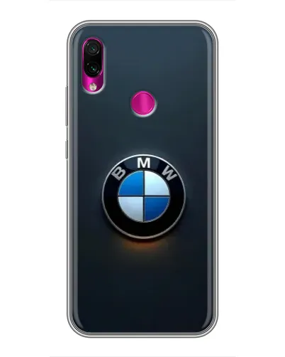 Чохол для Xiaomi Redmi Note 7 Pro з картинкою «Логотип BMW — мінімалізм»