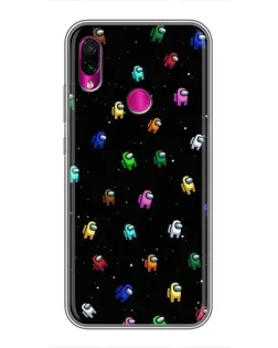Чехол для Xiaomi Redmi Note 7 Pro с картинкой «Экипаж Among Us»