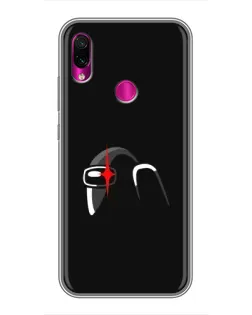 Чехол для Xiaomi Redmi Note 7 Pro с картинкой «Among Us шлем»