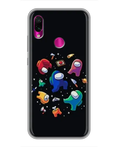 Чехол для Xiaomi Redmi Note 7 Pro с картинкой «Among Us космос»