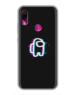Чехол для Xiaomi Redmi Note 7 Pro с картинкой «Among Us неон»