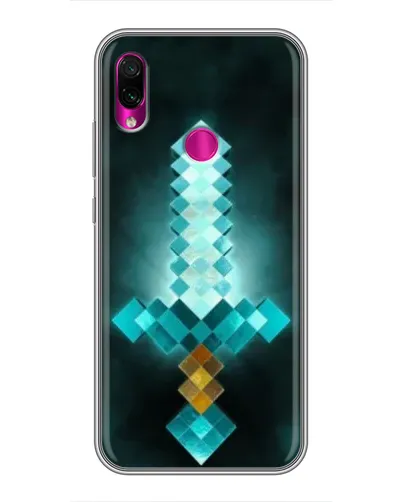 Чехол для Xiaomi Redmi Note 7 Pro с картинкой «Алмазный меч неон»