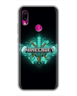 Чохол для Xiaomi Redmi Note 7 Pro з картинкою «Minecraft Diamond лого» Чохол для Xiaomi Redmi Note 7 Pro з картинкою «Minecraft Diamond лого»