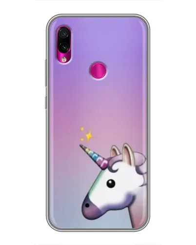 Чехол для Xiaomi Redmi Note 7 Pro с картинкой «Единорог градиент»