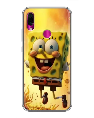 Чехол для Xiaomi Redmi Note 7 Pro с картинкой «Губка Боб прыгает» Чехол для Xiaomi Redmi Note 7 Pro с картинкой «Губка Боб прыгает»