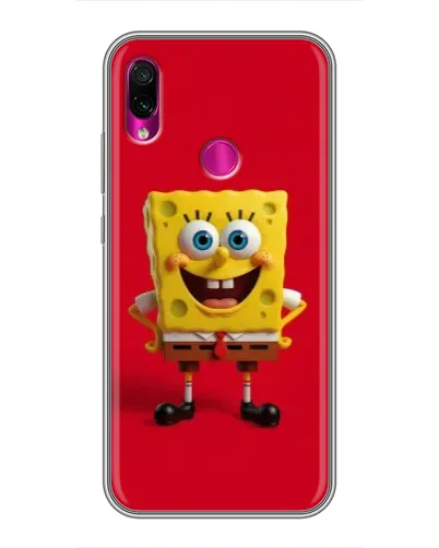Чехол для Xiaomi Redmi Note 7 Pro с картинкой «Спанч Боб на красном» Чехол для Xiaomi Redmi Note 7 Pro с картинкой «Спанч Боб на красном»
